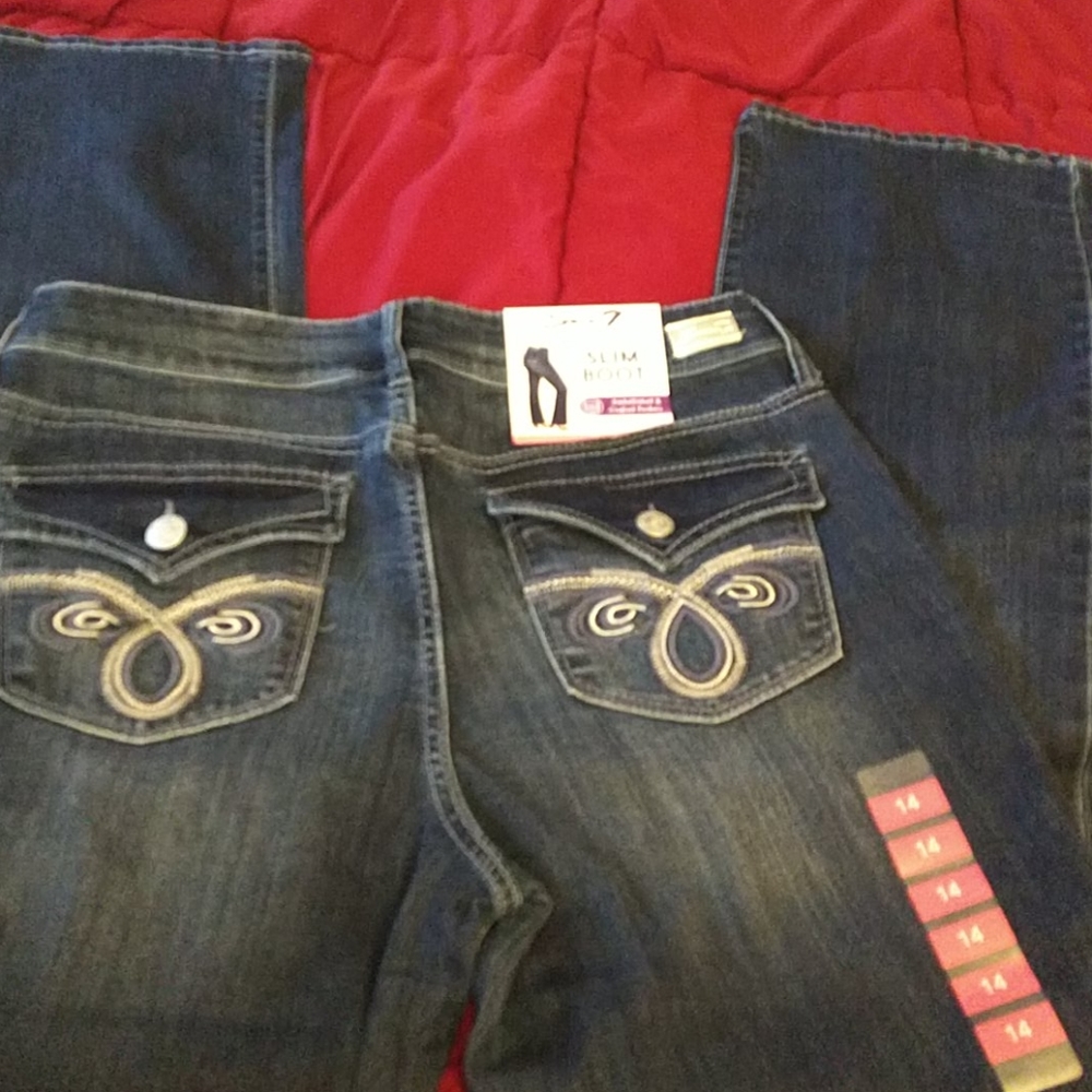 Seven7 mid rise slim boot jeans - Picture 5 of 9